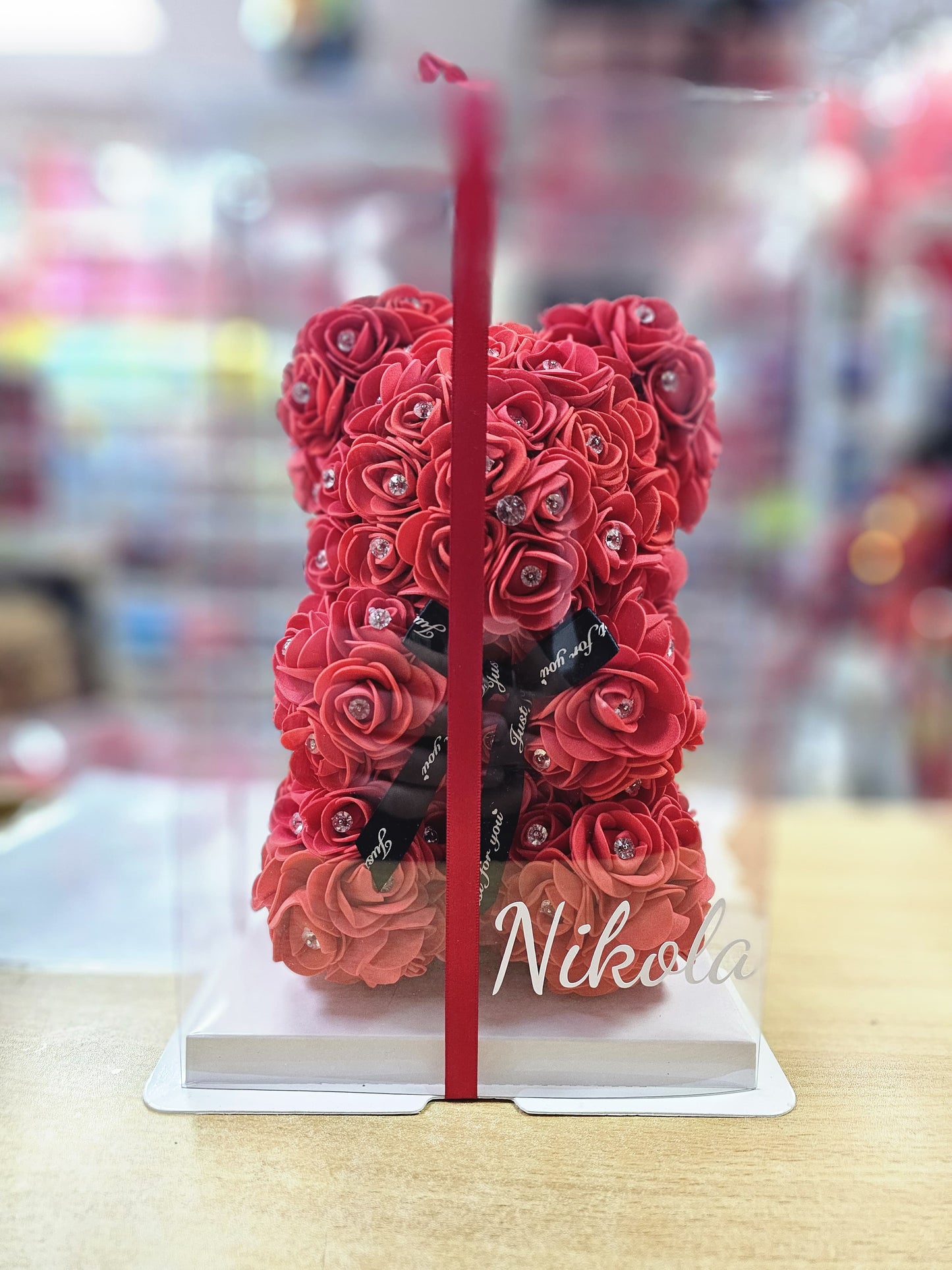 Diamond Rosebear 25cm